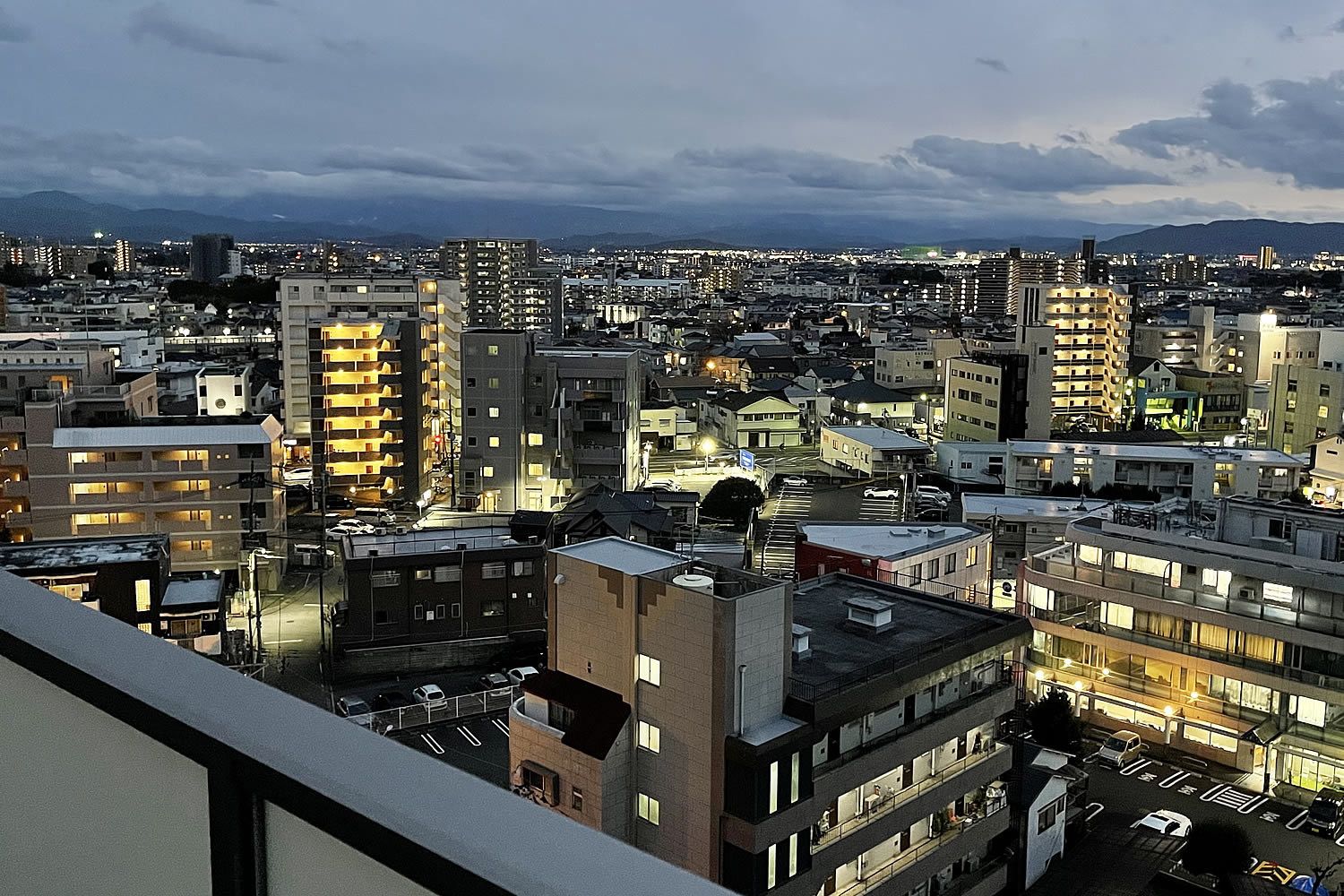 熊本市中央区マンション・プレミスト大江本町11階ベランダからの眺望